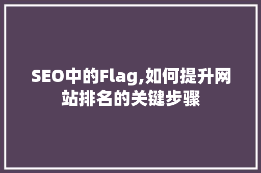 SEO中的Flag,如何提升网站排名的关键步骤