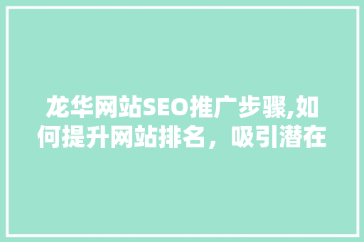 龙华网站SEO推广步骤,如何提升网站排名，吸引潜在客户