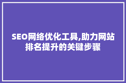 SEO网络优化工具,助力网站排名提升的关键步骤