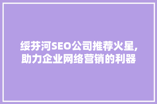 绥芬河SEO公司推荐火星,助力企业网络营销的利器