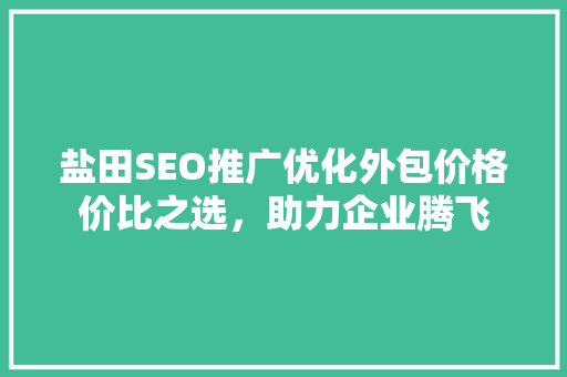盐田SEO推广优化外包价格价比之选，助力企业腾飞