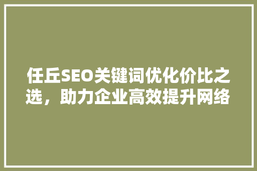 任丘SEO关键词优化价比之选，助力企业高效提升网络竞争力