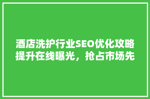 酒店洗护行业SEO优化攻略提升在线曝光，抢占市场先机