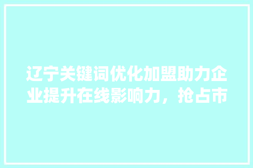 辽宁关键词优化加盟助力企业提升在线影响力，抢占市场先机_辽宁网站关键词优化加盟