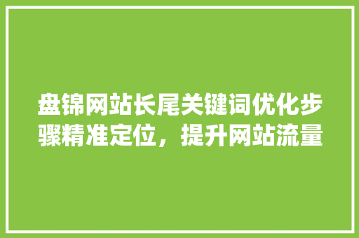 盘锦网站长尾关键词优化步骤精准定位，提升网站流量与转化率_盘锦网站长尾关键词优化